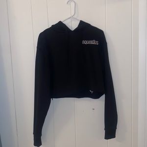 Horoscopez Dolls Kill cropped Aquarius hoodie